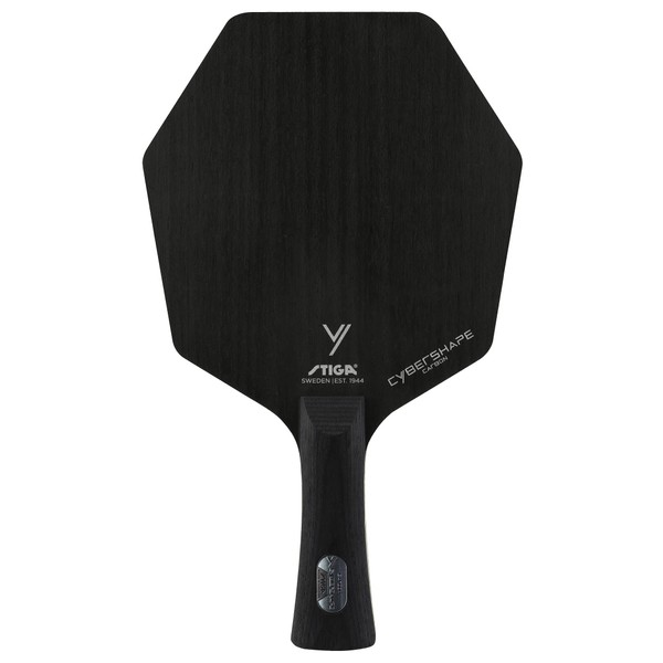 STIGA 1602020135 Table Tennis Racket, Cyber Shape Carbon, Hexagonal Racket, Shake Racket, Flare (FLA)