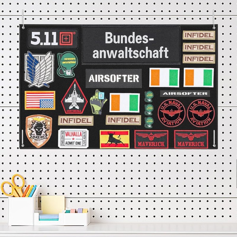 Patches Velcro, 85 x 70 cm, Tactical Military Patch Holder,