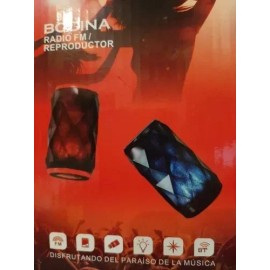 Link Bits Bocina Portatil Bluetooth, Radio Fm, Luces Led Colores