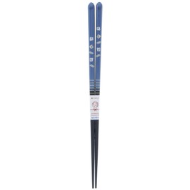 Ishida Wave Houndstooth Chopsticks Made in Japan Wooden (Natural Wood) Acrylic 9.1 inches (23 cm) Blue