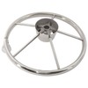 NovelBee 5 Spoke Dia.11" Stainless Steel Boat Steering Wheel with