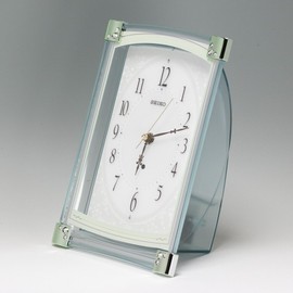 Seiko clock (seiko-kurokku) 置ki時計 Atomic Analog Pale Green bz360 m