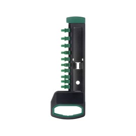 sourcing map Socket Organizer 1/4" Drive x 12 Clips Portable ABS Plastic Socket Clip Rail Holder, Green