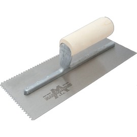 Flooring & Tiling Notched Trowel 1/4 X 1/4 V Curved Wood