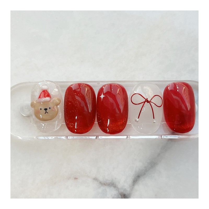 Pure J [x-mas collection 2] Santa Bear ✩⑅ - Oval