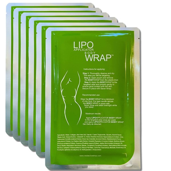 Ultimate Body Applicator Lipo Wrap Works For Inch Loss Body Firming Cellulite Reducing Toning Contouring (6 WRAPS)