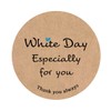White Day Seal (007) Kraft Paper, 1.6 inches (40 mm) (24 Sheets)