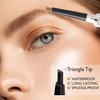 Allphv Lápiz De Cejas, Lápiz De Cejas Impermeable Con Pincel