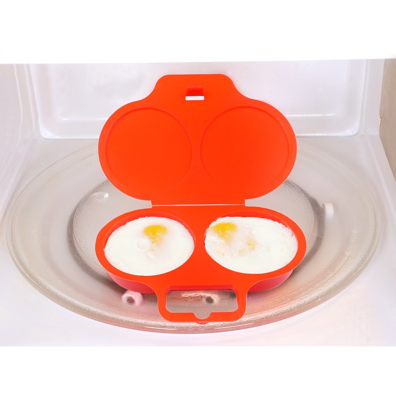 good2heat 4031 2 Egg Poacher, Red, 16 x 3 x