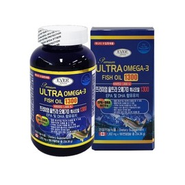 Evergreen 프리미엄울트라오메가-3휘시오일1300(1302mg X 180캡슐) Premium Ultra Omega-3 Fish Oil 1300 (1302mg X 180 Capsules)