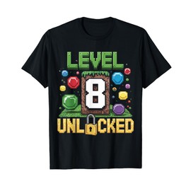 Birthday Children's Shirt Level 8 Unlocked 8 T-Shirt