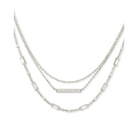 Kendra Scott Addison Multi Strand in Rhodium Rhodium Metal