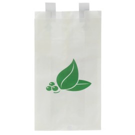 Medline Paper Bedside Bag, White, 6.3" X 2" X 11.75", Each