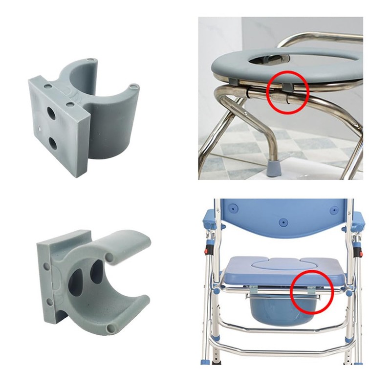 DeaHea 10 Pack Toilet Seat Riser Cushion Mount Clamp Replacement