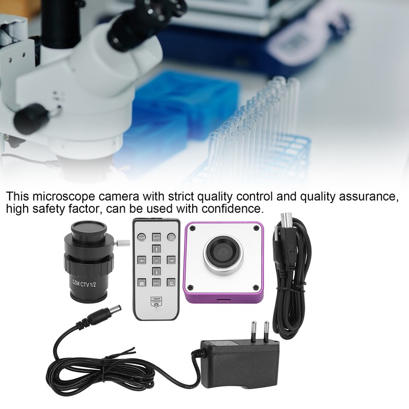 2K 51MP Microscope Camera USB Industrial Camera +1/2 Stereoscopic Microscope