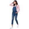 Seraphine TRAVIS Women's Maternity Denim Overalls, blue