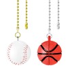 SHIFANQI Ceiling Fan Pull Chain, 2 Pack Basketball & Baseball