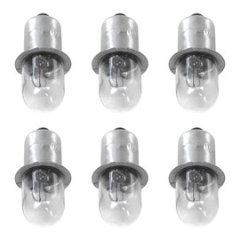 Qblahip (6) New Replacement Bulb for Ryobi P700 / FL1800/ P703 / P704 18 Volt Flashlight Xenon Bulb / 18v One+ Cordless