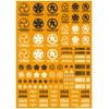 Hikyu Parts JPN Decal 00 Dark Gray 1 Piece Plastic