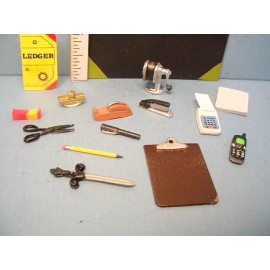 various suppliers Miniature Desk Supplies School/Office Various Suppliers Non-Useable  1/12th Sc