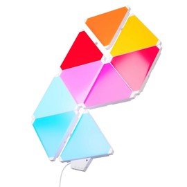 SANBEN Triangle Lights Panels, Music Sync RGB Wall Light, 16 Million Color Dimmable Led Panel Lights, DIY Design,Works with Alexa & Google Assistant, Smart WiFi App Control Gaming Room Lights, 9 Pack