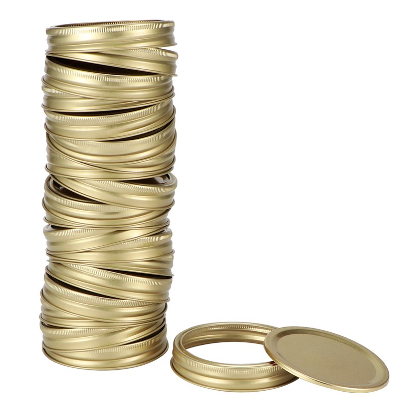 Stainless Steel SplitType Mini Glass Jar Lids Container Sealing Cover