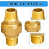 Pack of 2 Brass Screw Connection 1 Inch 1 Inch