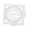 jojofuny 1pc Multifunctional Math Drawing Instrument Geometric Ruler for Students