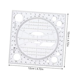 jojofuny 1pc Multifunctional Math Drawing Instrument Geometric Ruler for Students Convenient Measuring Tool for School and Office Use