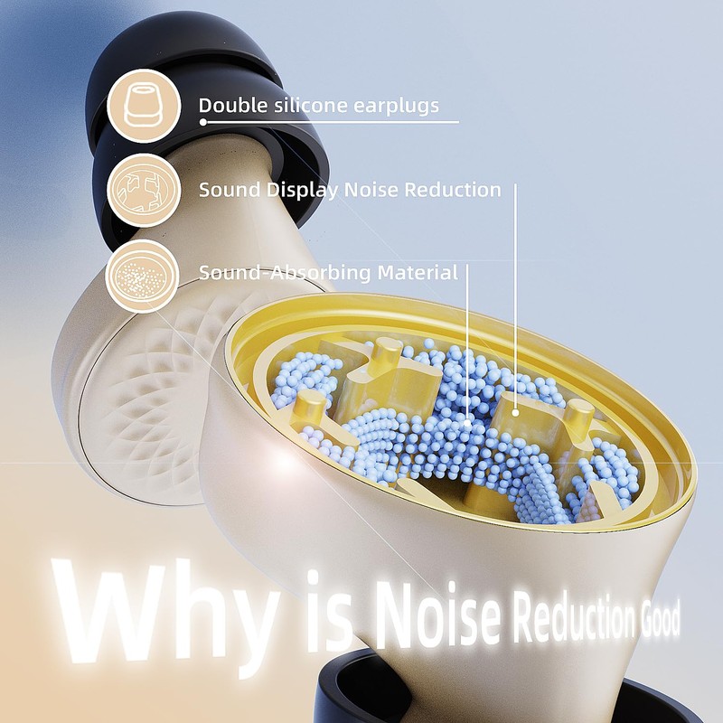 Ear Plugs – Ultra-Comfy Reusable Noise-Reducing Earplugs for Sleep, Deep