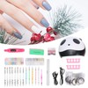 12Pcs Nail Art Kit Rhinestones Dotting Pen Nail Drill Pen
