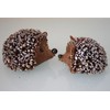 Set of Two Twig Hedgehog Christmas Decorations by Gisela Graham