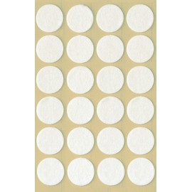 AVERY Zweckform 3707 Felt Pads Strong Hold 24 Stickers White Stärke 1 mm White