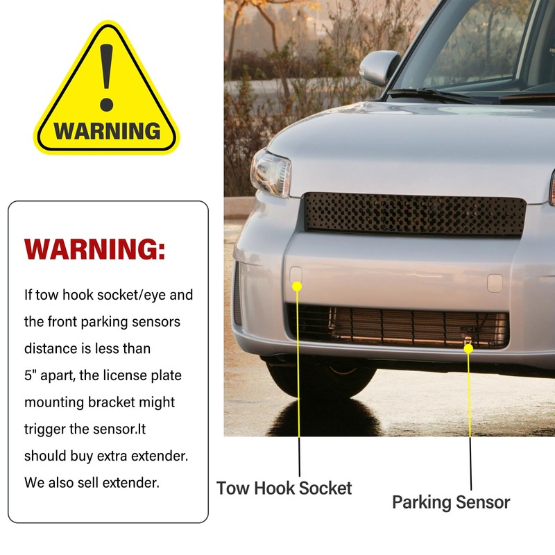 Heavy-Duty No-Drill Front License Plate Bracket – Anti-Theft License Plate