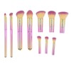 10PCS Travel Makeup Brushes Detachable Handle Powder Brush Set for