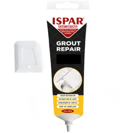 ISPAR Grout Black 250 g - Ready-to-Use Grout for Tiles with Spatula - Joint Repair in the Bathroom & Kitchen - Odourless & Easy to Use