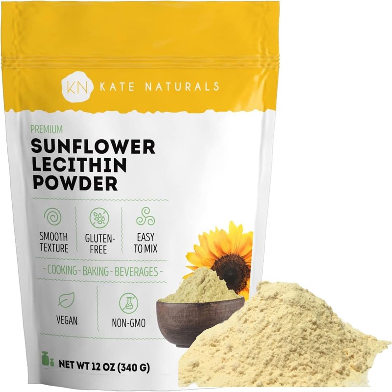 Sunflower Lecithin Powder for Baking Bread, Gummies, Cooking (4oz) 100
