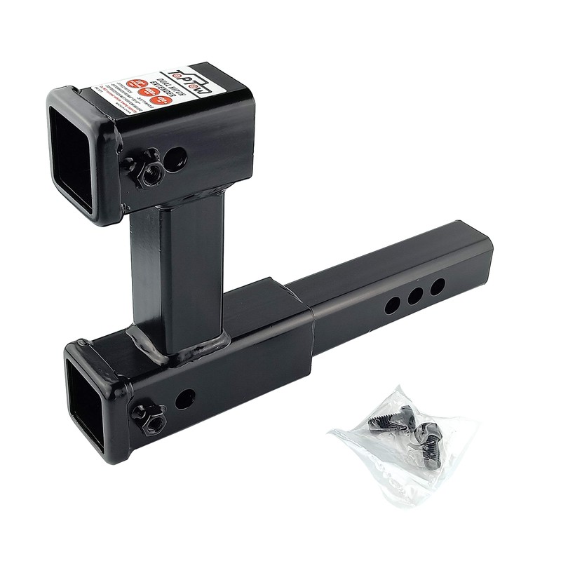 TOPTOW 64131 Dual Hitch Extension, 2 inch Towing Receivers, Extends