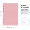 (3 Pack) A5 Filler Paper, 6 Hole Notebook Refills Paper
