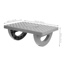 Operitacx Footstool Under the Desk Foot Stand for Under the Desk Stool for Under Desk Footrest for Care Stool Desk Footrest Rocking Footrest Grey PP