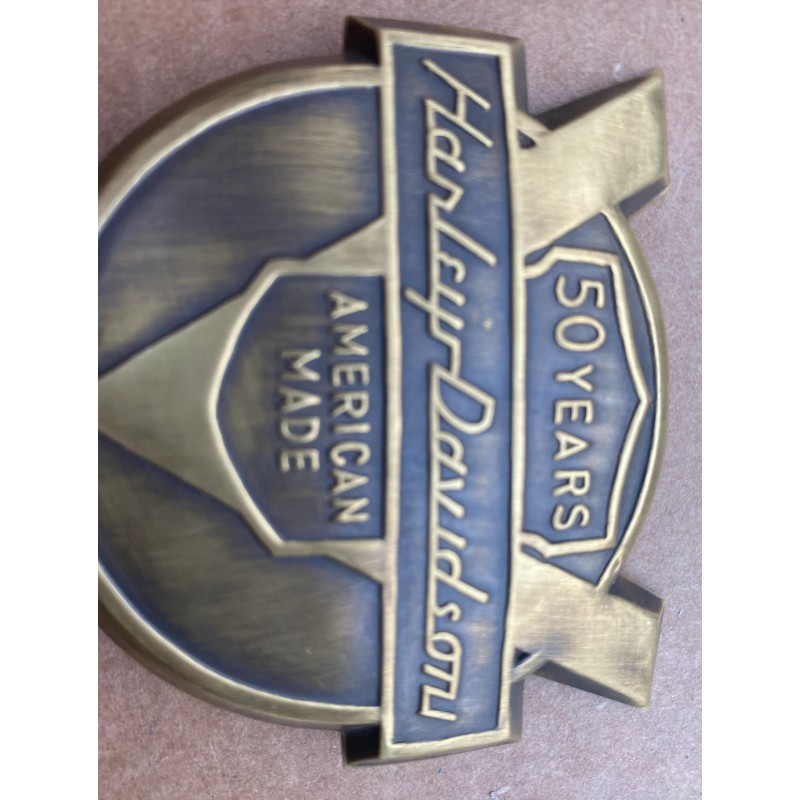 Aftermarket Replica 1954 Harley Panhead Fender Emblem Badge Nameplate 50th
