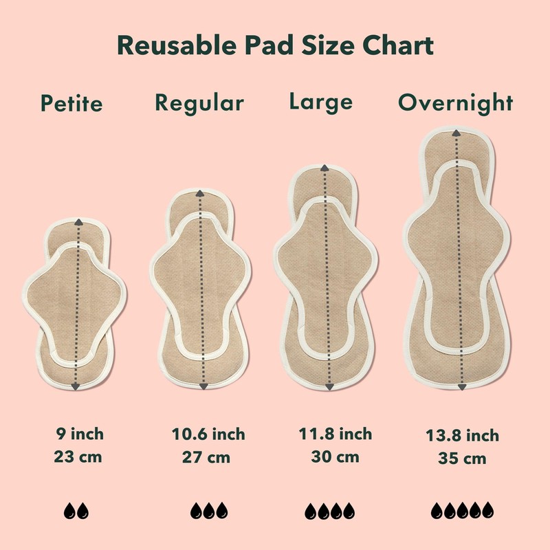 Rael Reusable Pads, Organic Cotton Cover Pad - Postpartum and