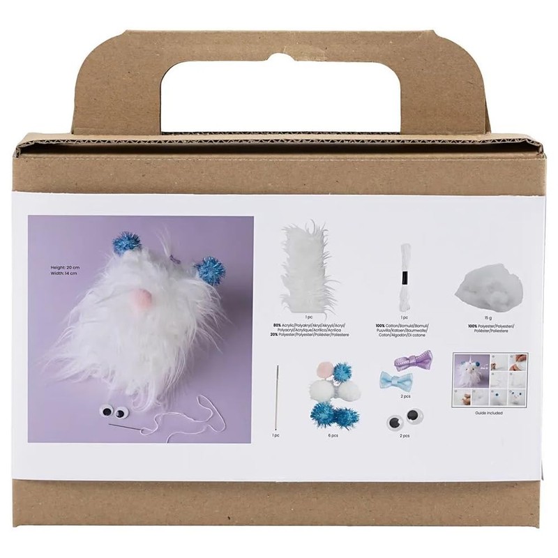 Snowball Monster | Mini Sewing Kit for Kids | Christmas