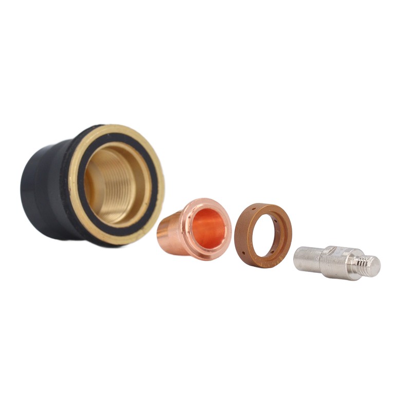 12Pcs Nozzle Electrode Kit Brass Plasma Torch Electrode Nozzle Tip