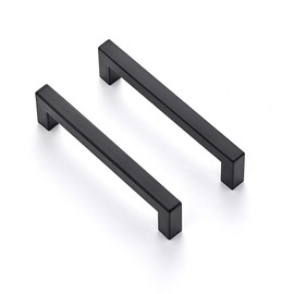 Ravinte 50 Pack 5 Inch Square Cabinet Handles - Matte Black Pulls for Kitchen Drawers and Cabinets - Hardware for Cupboards