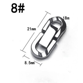 Cuban Link Bracelet Clasp or Cuban Link Necklace Clasp Extender Link Foldover Clasp 8mm fold over jewelry clasp