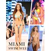 RELLECIGA - Conjunto de bikini triangular ondulado para mujer, traje