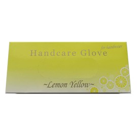 ANGEL CLOVER Sunflower Hand Care Gloves, Lemon Yellow, Rubber Gloves, L Size, Pack of 50