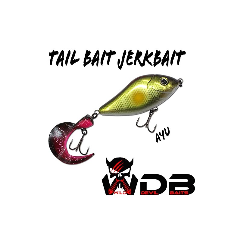 Angel-Berger Wild Devil Baits Tail Bait Jerkbait Jerk Wobbler (AYU,