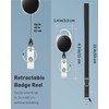 Uniclife 2 Pack ID Badge Holder Vertical & Horizontal Soft